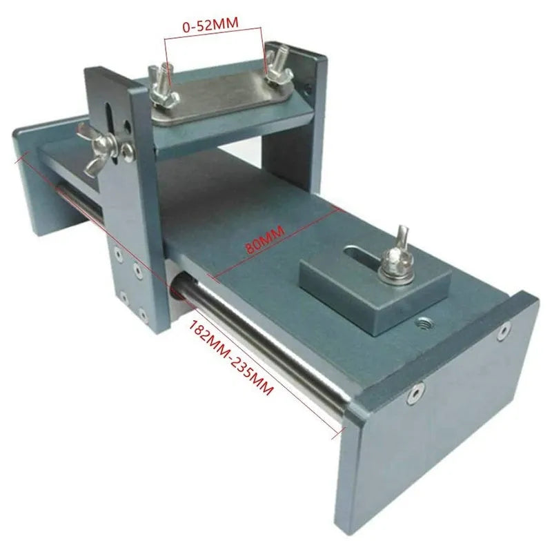 Aluminium alloy fixed angle sharpener gantry tool for woodworking chisels and carving knives