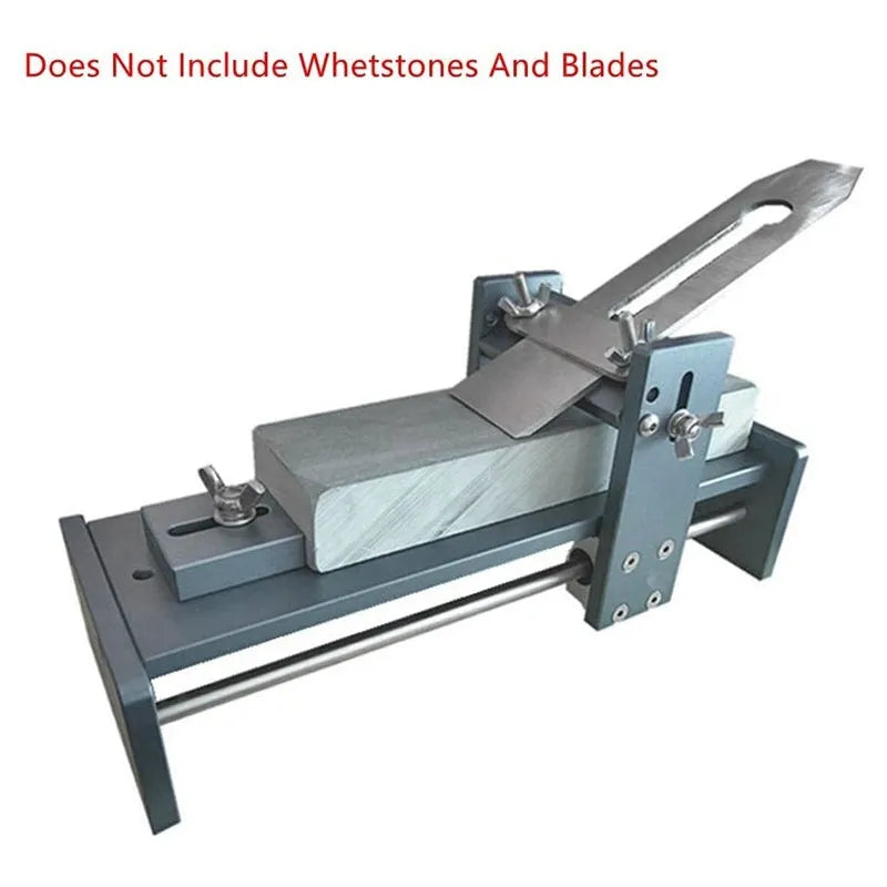 Aluminium alloy fixed angle sharpener gantry tool for woodworking chisels and carving knives