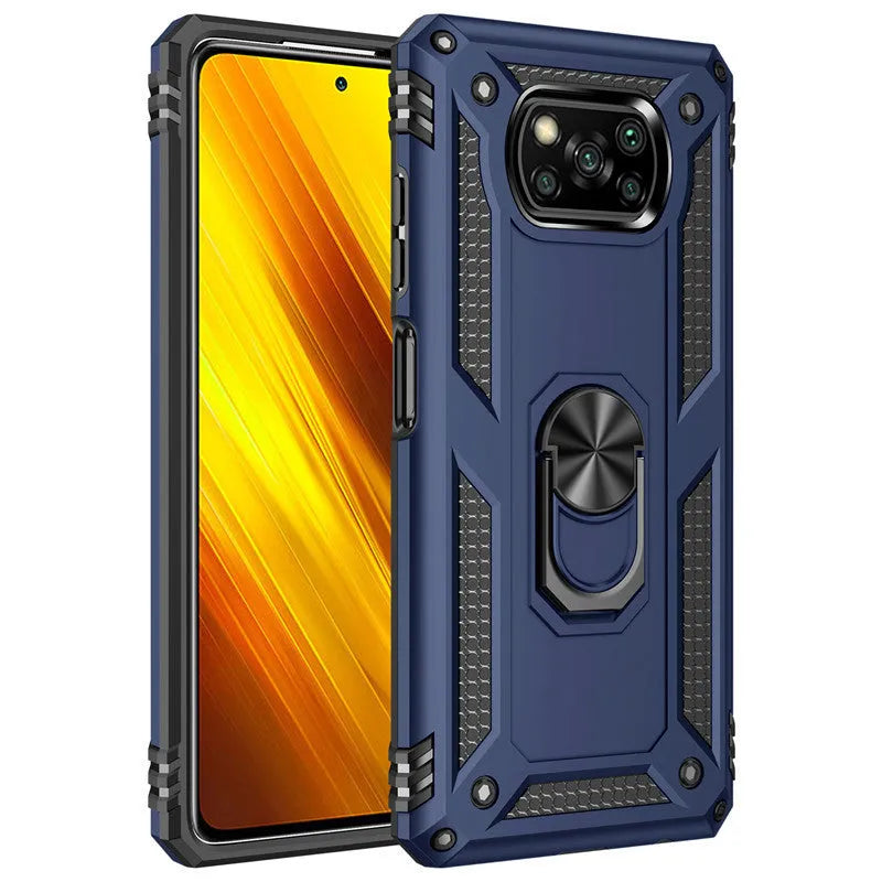 Xiaomi Pocophone Poco X3 NFC protective case in TPU PC zinc alloy construction with Sergeant anti-fall armour design