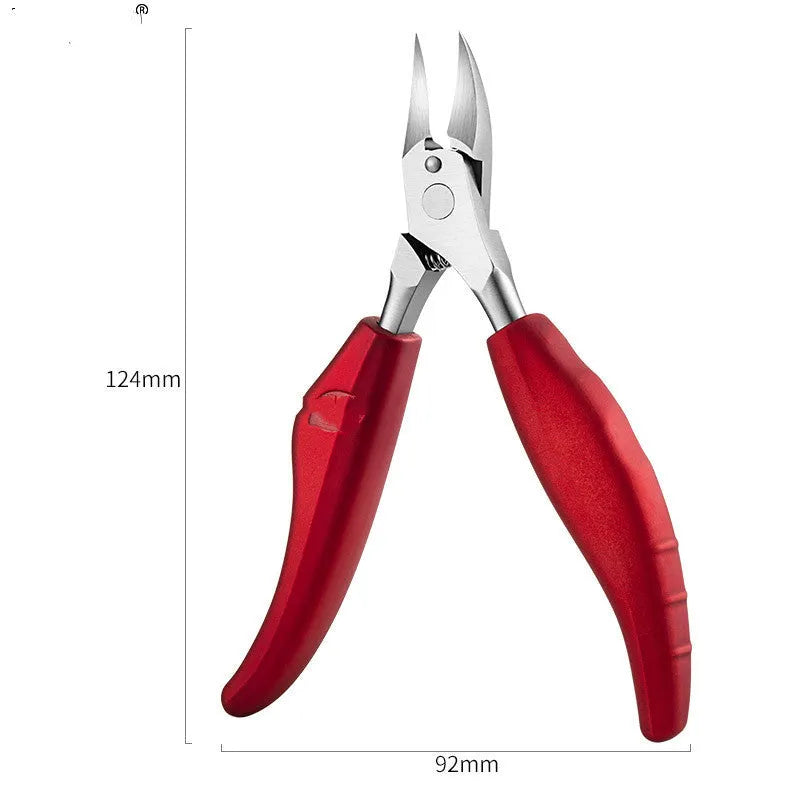 Stainless steel nail clippers with ABS handles in multiple colour options for home grooming