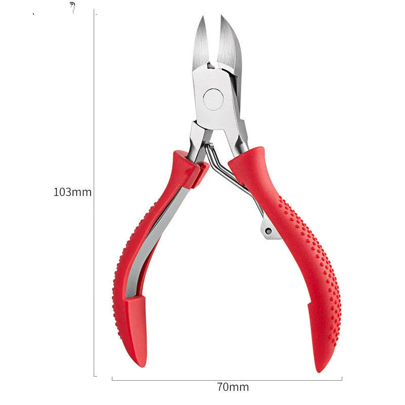 Stainless steel nail clippers with ABS handles in multiple colour options for home grooming