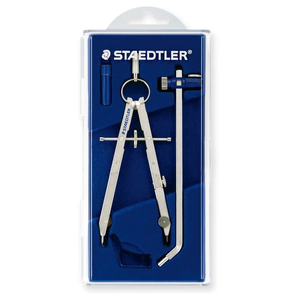 STAEDTLER 551 01 steel precision car compass with telescopic rod extended
