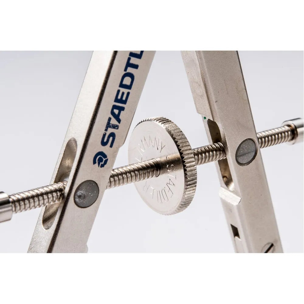 STAEDTLER 551 01 steel precision car compass with telescopic rod extended