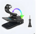 GoPro backpack mounting clip with 360-degree rotating head for action cameras