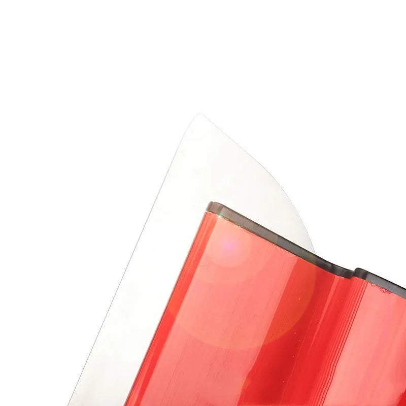 Red handle 40 cm levelling scraper tool with 0.2 mm blade for putty and wallpaper work