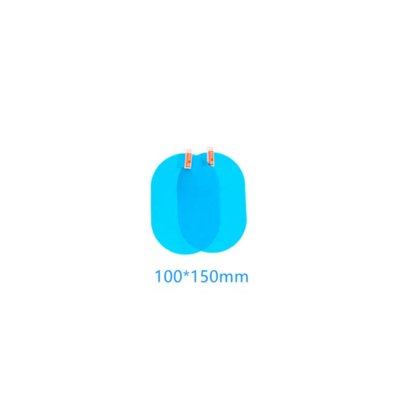 Blue oval anti-moist waterproof side mirror sticker with nano hydrophilic technology for car rain safety