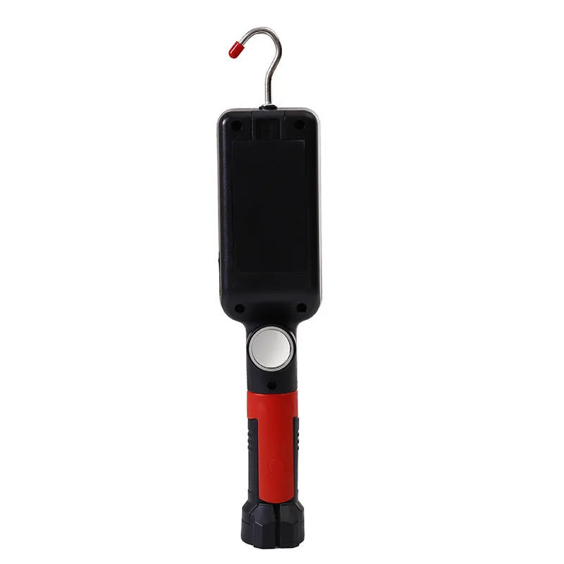 Portable COB LED work light with magnetic base and USB charging cable