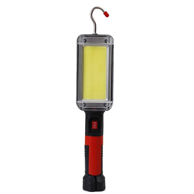 Portable COB LED work light with magnetic base and USB charging cable