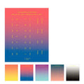 Pack of 10 Morandi gradient colour bookmark sticker sheets, showing Elegant, Jazz, Neon, and Summer themes.