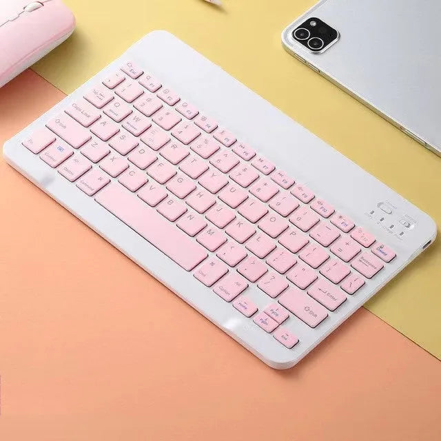 Colour Macaron ultra-thin wireless Bluetooth keyboard and mouse set for Apple devices, 0.6cm thick, with scissor keys