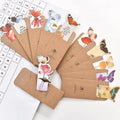 Butterfly paper bookmark with cute Japanese South Korean design measuring 13.5cm by 5.5cm