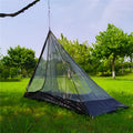 Super light gray pyramid camping tent for 3-4 people ultralight backpacking shelter