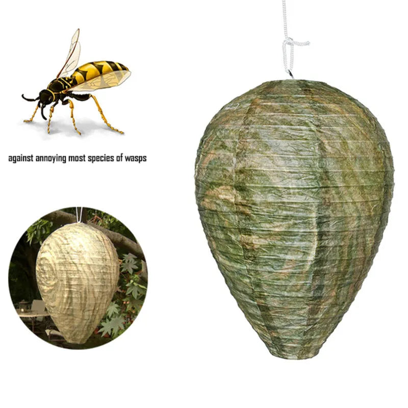 Beehive paper lantern with hexagonal honeycomb structure measuring 22x28cm