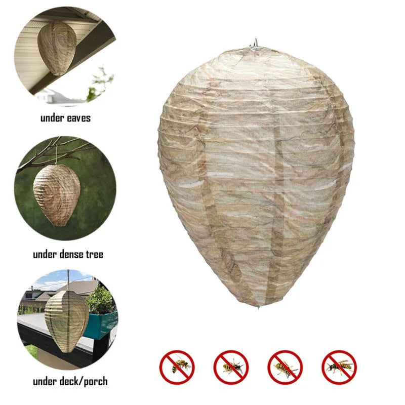 Beehive paper lantern with hexagonal honeycomb structure measuring 22x28cm