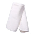 Polyester baby carrier protective blanket with dot pattern, available in small and large sizes as a drool-absorbing saliva towel.