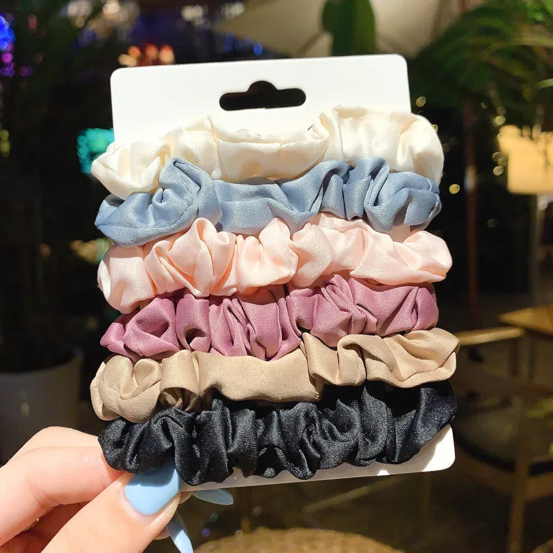 20-piece children's hair ring set with autumn colours and macaron shades