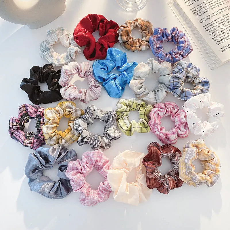 20-piece children's hair ring set with autumn colours and macaron shades
