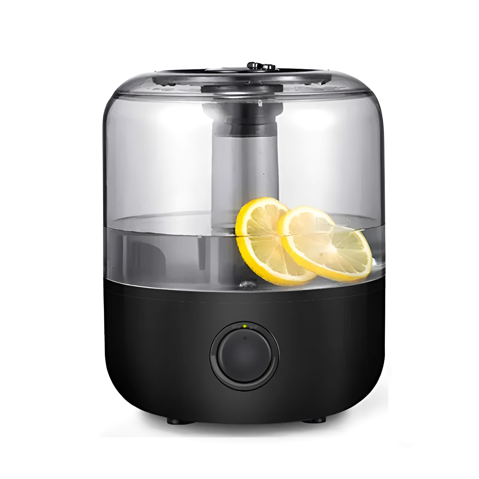 Black or white desktop humidifier with 3 litre capacity and compact design for bedroom use