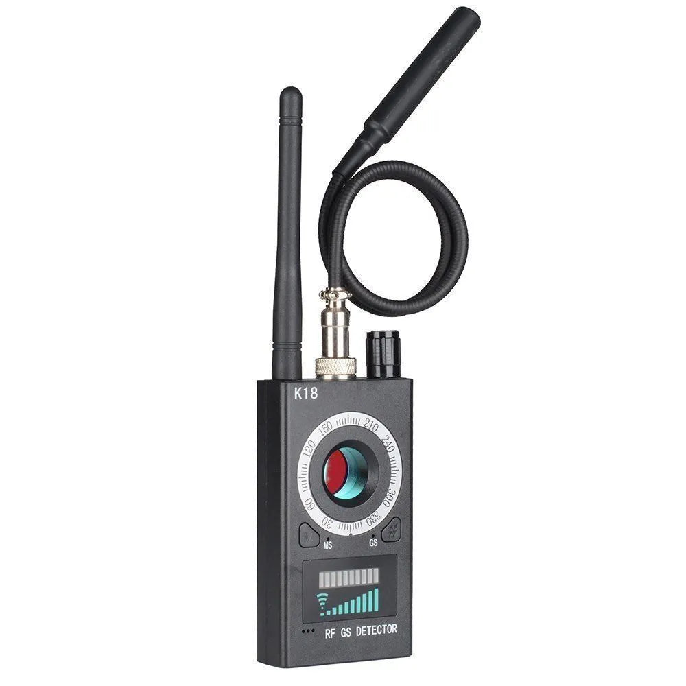 Black ABS metal anti-sneak shooting detector with GPS anti-tracking scanning 1-8000MHz frequencies