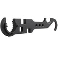 Black 40Cr steel combination wrench for AR15 and M4 rifle maintenance with dual-purpose design
