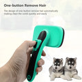 Retractable pet hair removal comb with TPR handle and stainless steel needles for dog and cat grooming
