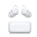 White silicone ear plugs for noise reduction with independent packing