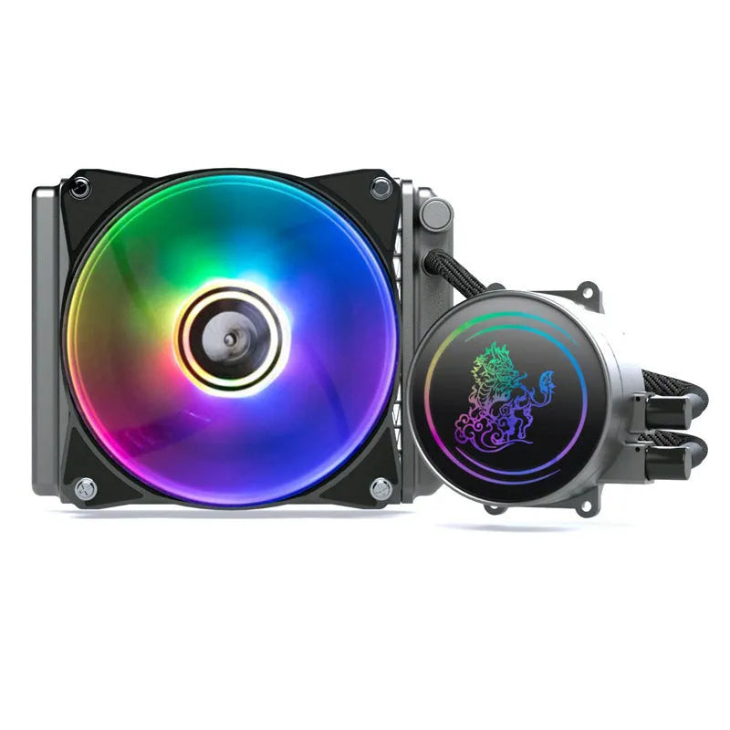 Kirin 240mm computer CPU water cooling radiator with ARGB lighting and copper-aluminum construction