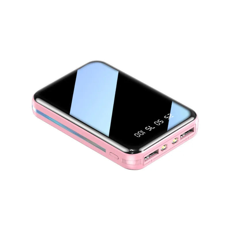 20000mAh capacity power bank with digital display and dual USB ports in a choice of colours.