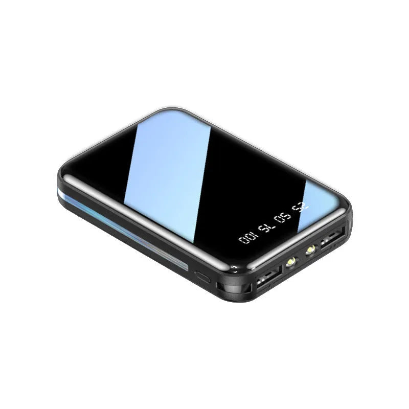 20000mAh capacity power bank with digital display and dual USB ports in a choice of colours.