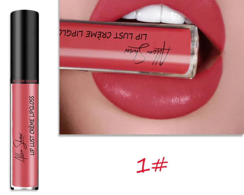 Silky cream texture lip gloss in a choice of twelve colours.