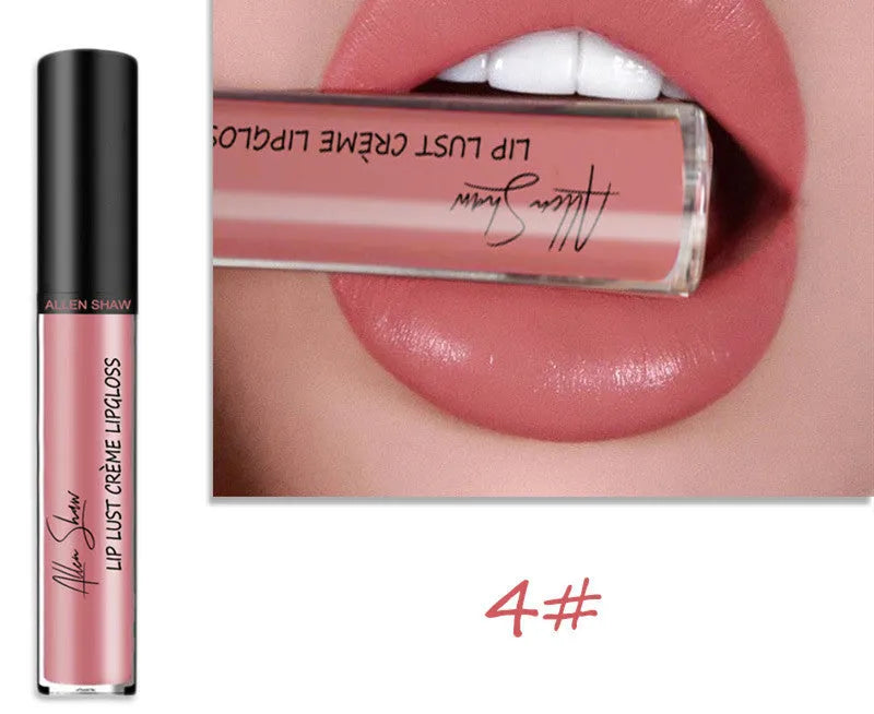 Silky cream texture lip gloss in a choice of twelve colours.
