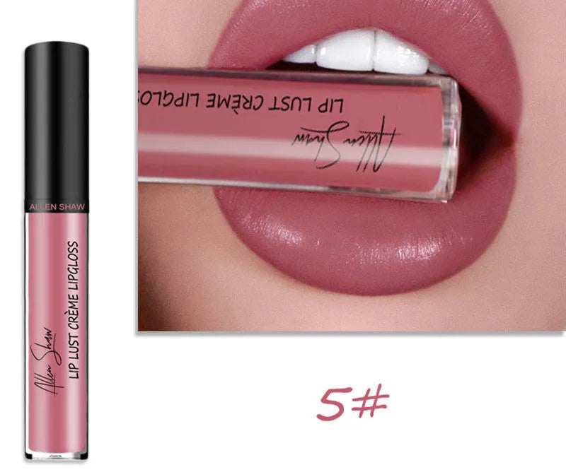 Silky cream texture lip gloss in a choice of twelve colours.