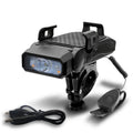 Rechargeable bicycle light with LED illumination for night riding safety