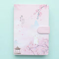 Girl heart ins wind hand book celebrity notebook in 12.8 by 18.5 cm size with style options A, B, C, D.