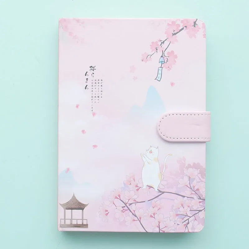 Girl heart ins wind hand book celebrity notebook in 12.8 by 18.5 cm size with style options A, B, C, D.