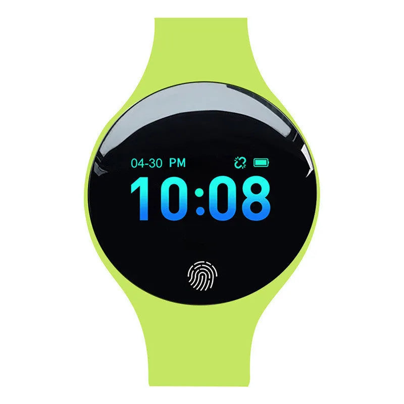 Smart watch bracelet with vibrating alarm and Bluetooth pedometer in blue, black, orange, green or rose red