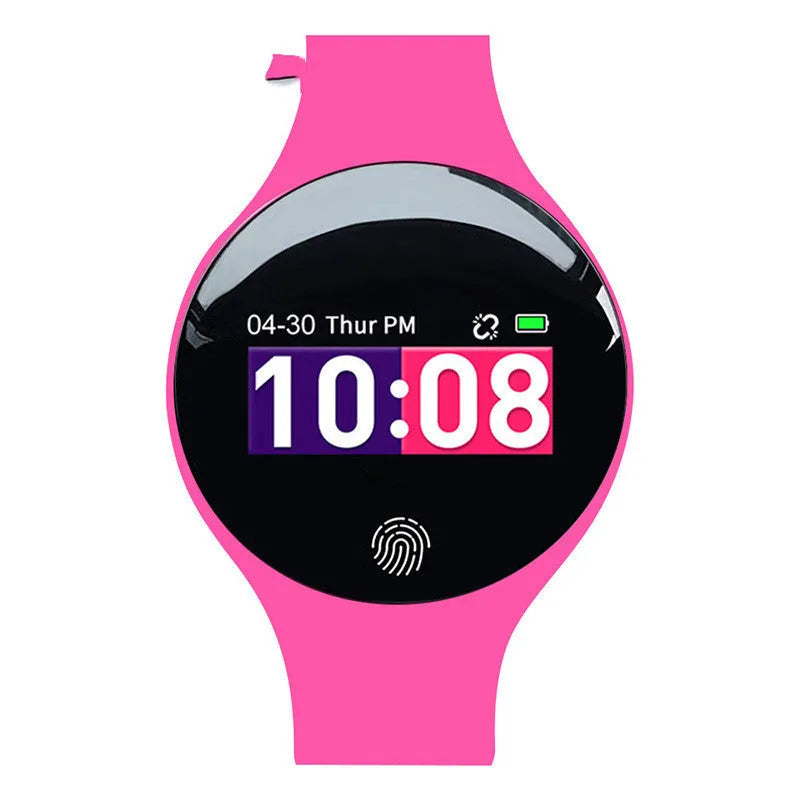 Smart watch bracelet with vibrating alarm and Bluetooth pedometer in blue, black, orange, green or rose red