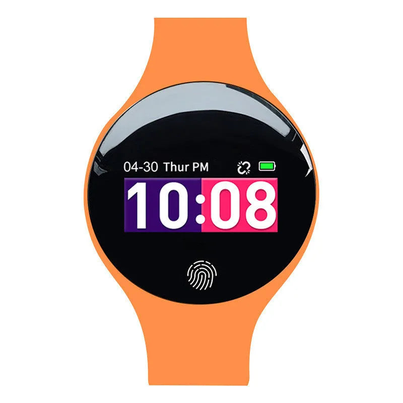 Smart watch bracelet with vibrating alarm and Bluetooth pedometer in blue, black, orange, green or rose red