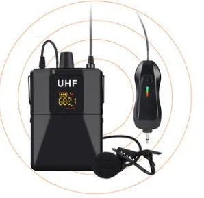Black Little Bee X3 wireless lavalier microphone with clothing clip and Type-C charging port.