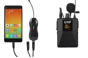Black Little Bee X3 wireless lavalier microphone with clothing clip and Type-C charging port.