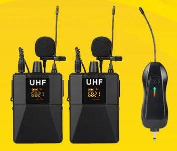 Black Little Bee X3 wireless lavalier microphone with clothing clip and Type-C charging port.