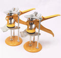 Adjustable height tile raising locator tool with metal alloy electroplated finish