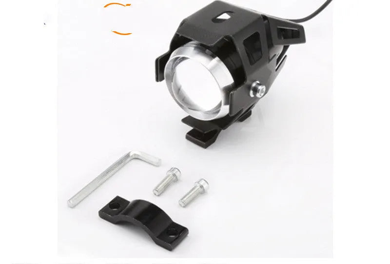 U5 waterproof LED motorcycle auxiliary spotlight 30W anti-fog lamp black shell