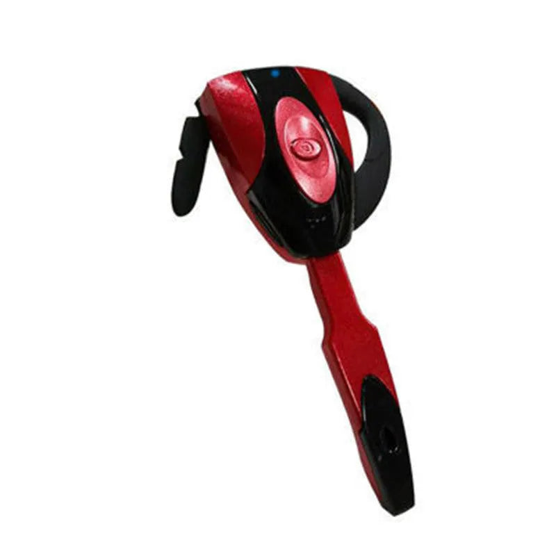 Single ear business Bluetooth headset in hanging ear design, shown in available colours.