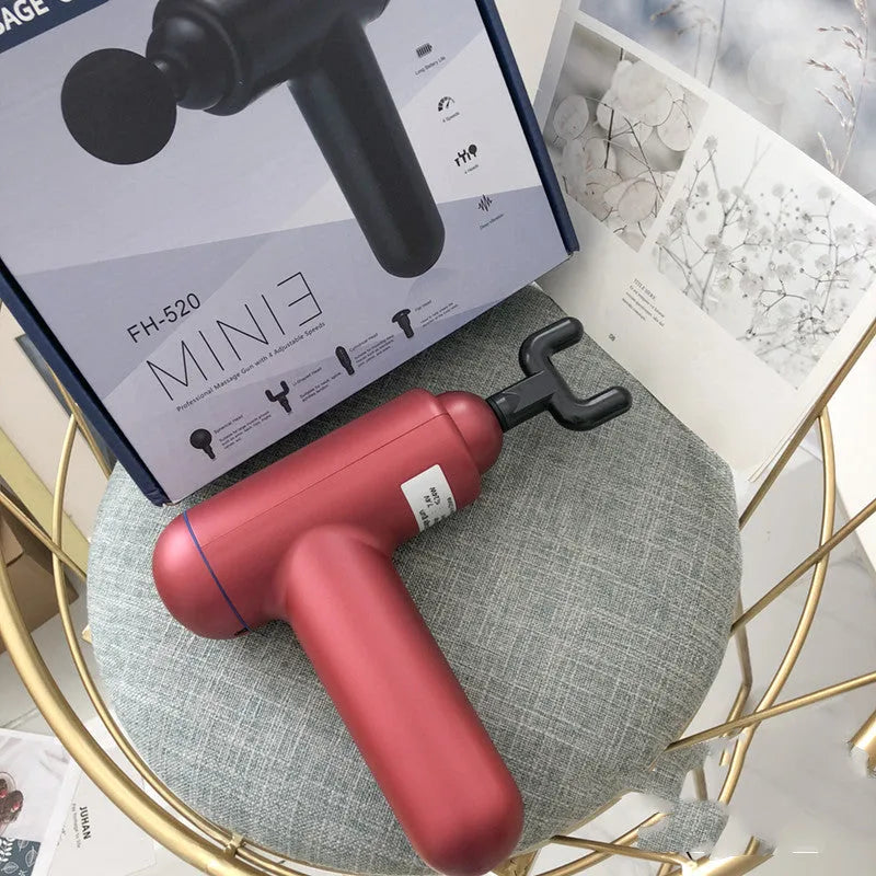 Black God fascia gun muscle massager with USB charging port