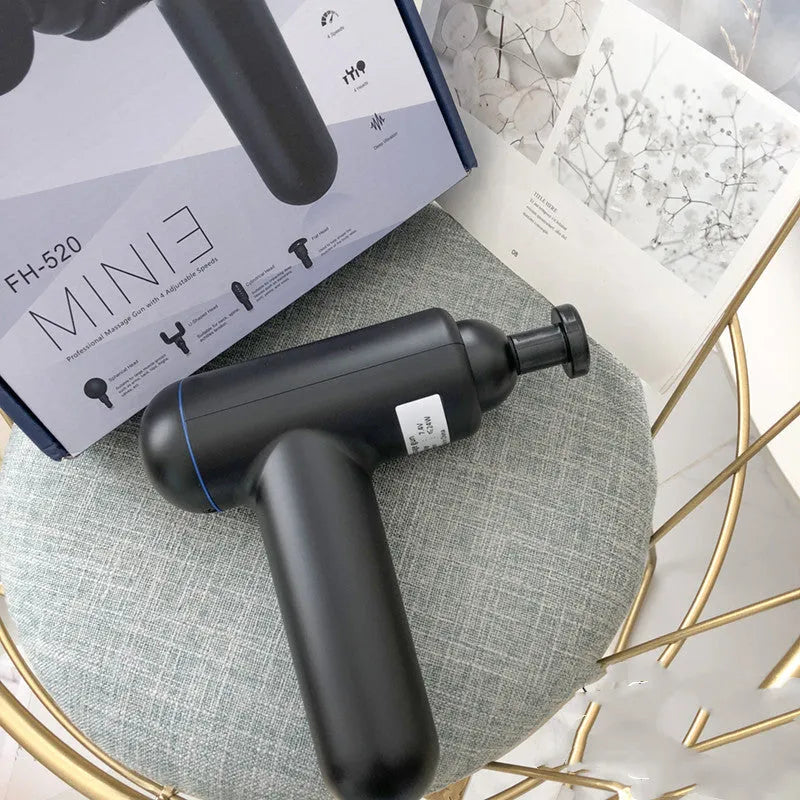 Black God fascia gun muscle massager with USB charging port