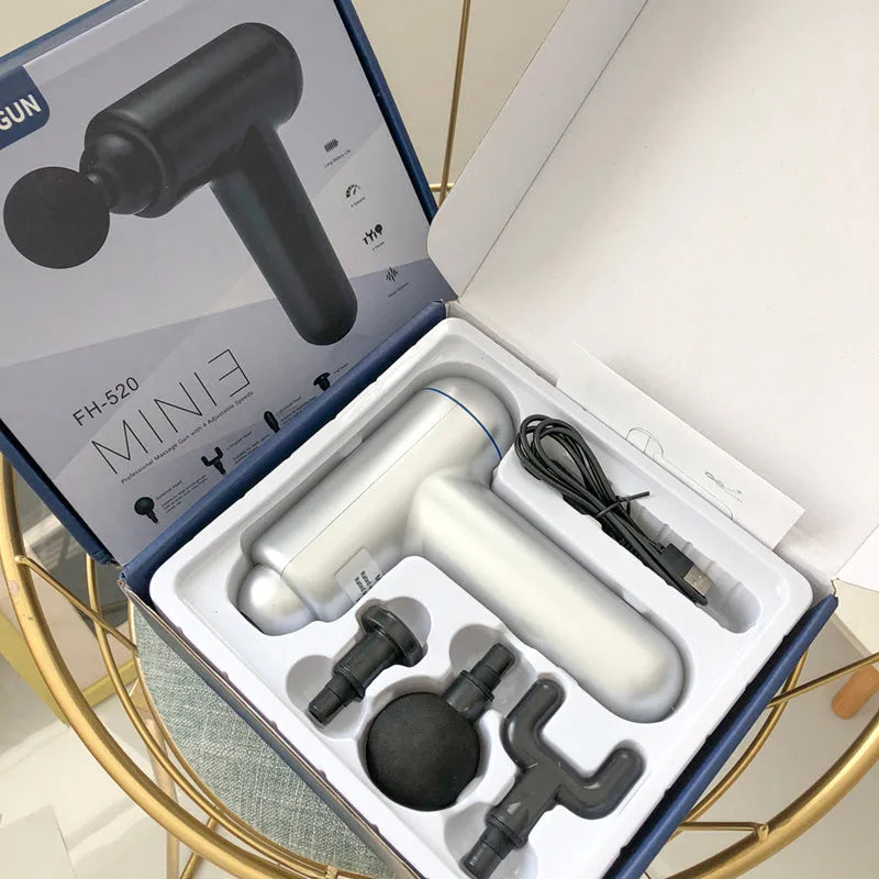 Black God fascia gun muscle massager with USB charging port