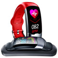 Smart health tracking bracelet with heart rate and blood pressure monitoring on wrist
