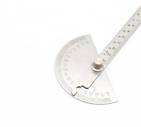 Adjustable protractor 180° measuring square 15cm hollow-large plastic geometry tool