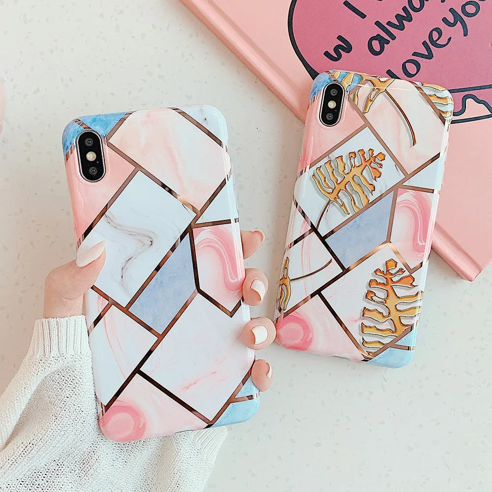 Silica gel mobile phone protective case for iPhone models, shown in Style C design.